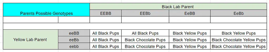 types of labs colors