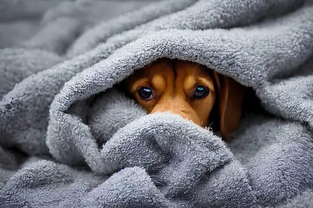 dog sleeping under my bed