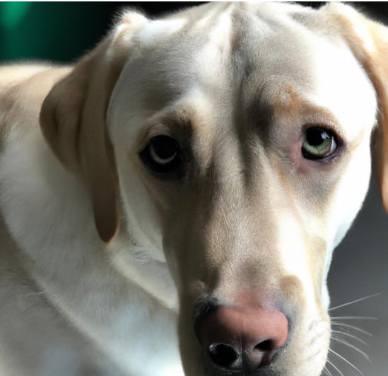 labrador green eyes