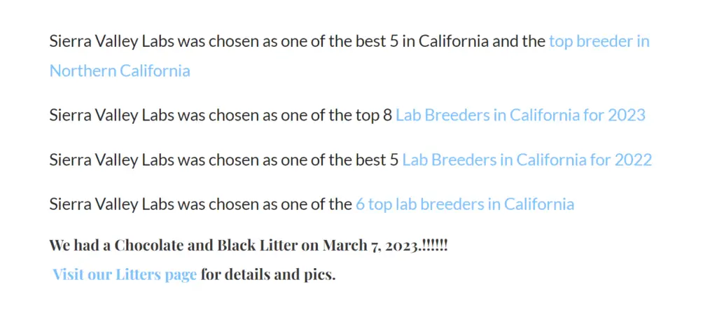 labrador breeders southern california